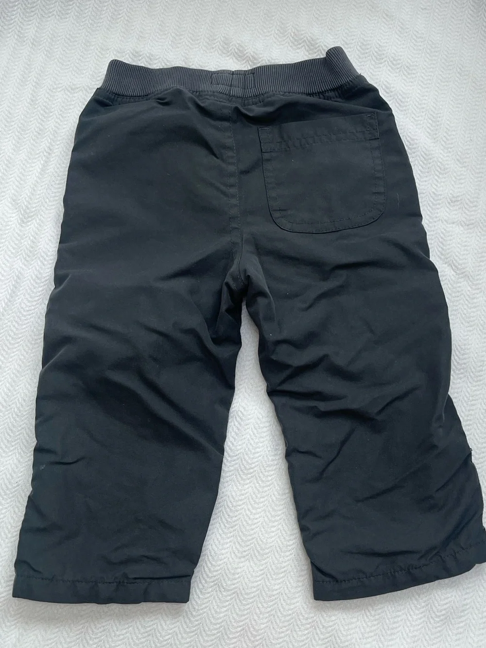 OshKosh B'gosh Charcoal Grey Ripstop Kids Pants with Red Accents